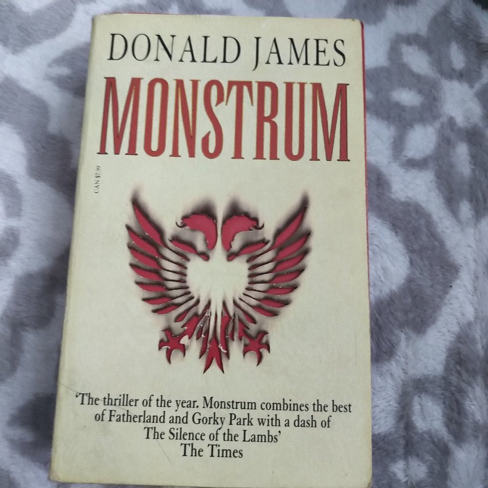 Monstrum Donald James book thriller suspense